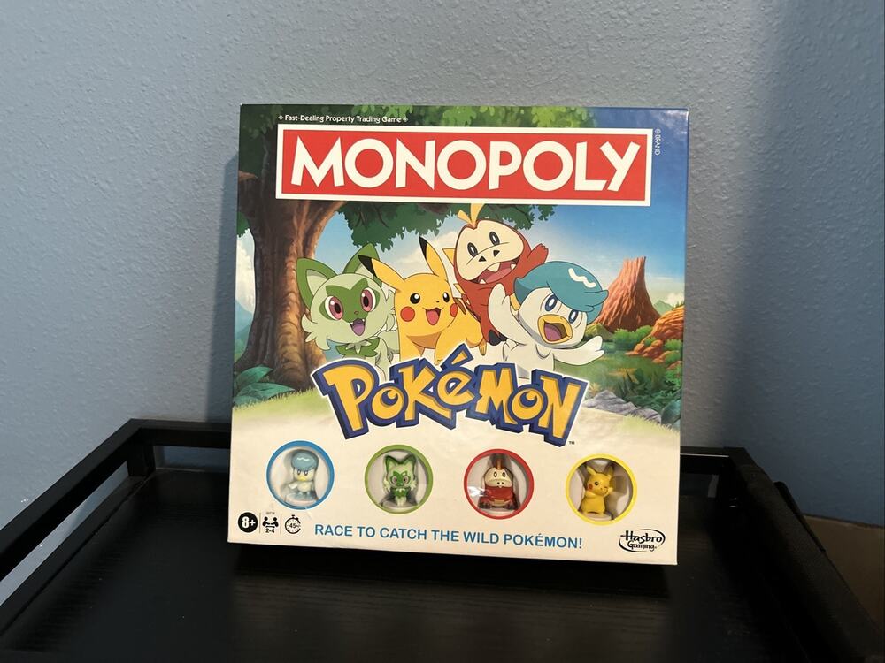 NEW SEALED Monopoly Pokémon Edition Board Game Property Trading Hasbro Ages 8+